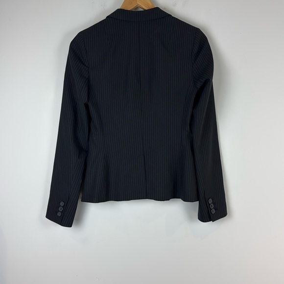 Club Monaco pinstripe black wool size 0 - Picture 3 of 8